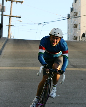 Benny Benassi on his bike tour